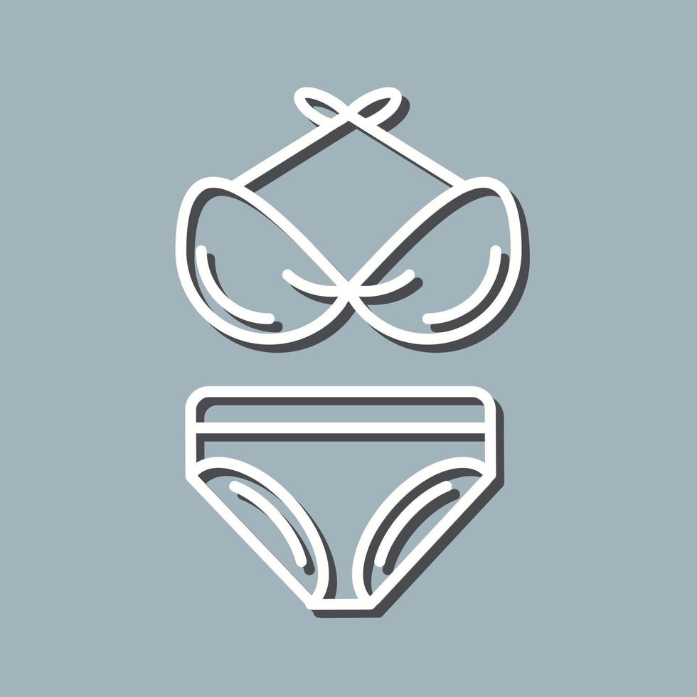 Bikini-Vektor-Symbol vektor