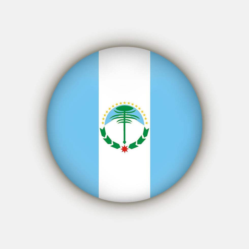 neuquen flagga. argentina provinser. vektor illustration.