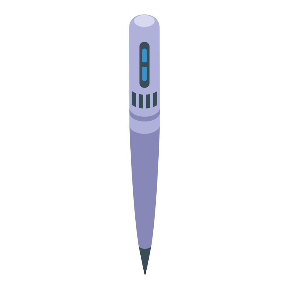 digital nål ikon isometrisk vektor. penna tecken vektor