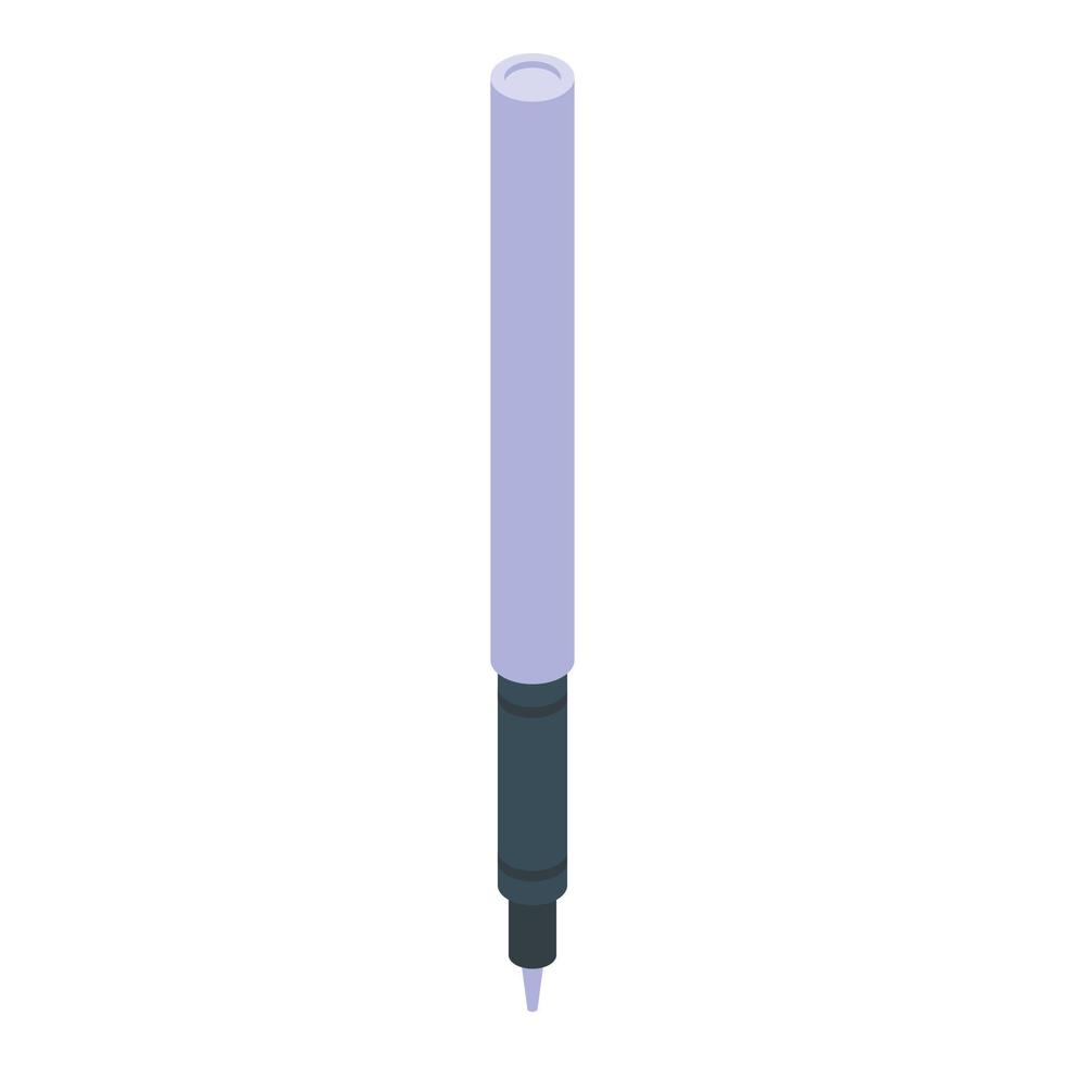 Tinte Stift Symbol isometrisch Vektor. Digital Tablette vektor