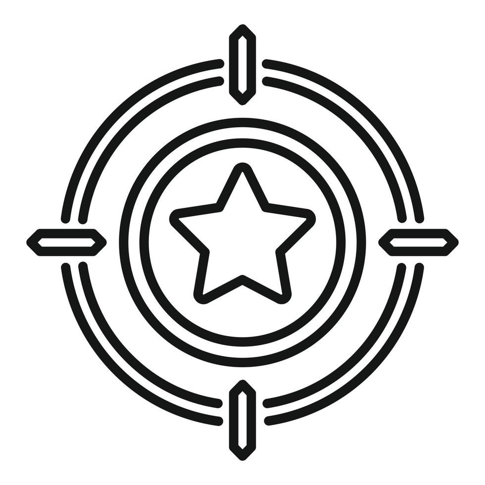 Marke Münze Symbol Gliederung Vektor. Sozial Medien vektor