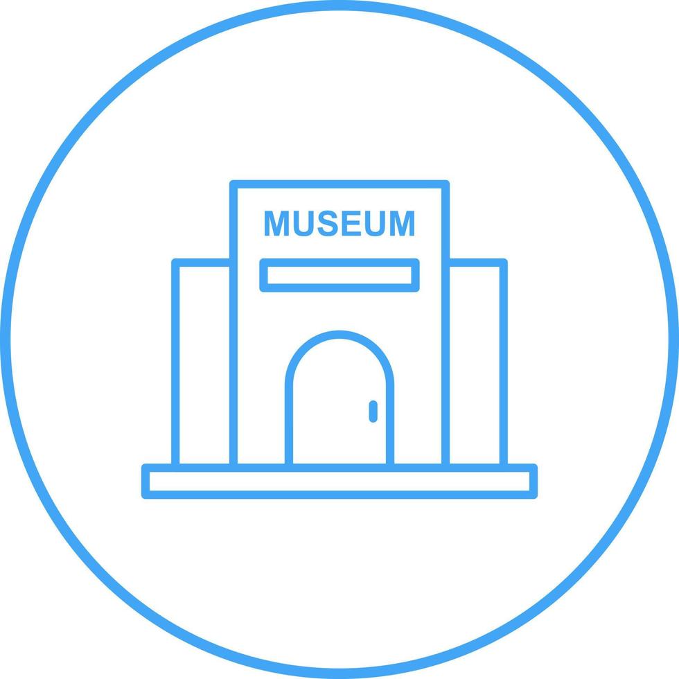 Vektorsymbol für Museumsgebäude vektor