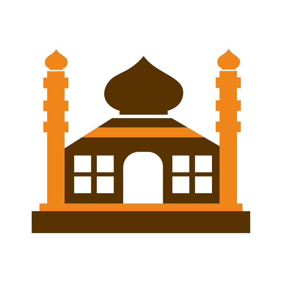 Moschee Logo Symbol Illustration Vektor