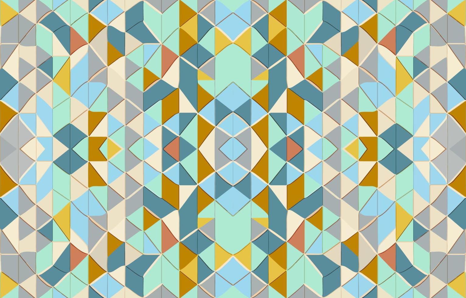 Mosaik nahtlos Muster Pastell- Ton. abstrakt Grafik Stoff Linie modern elegant minimal retro Stil. Design zum Textur Textil- drucken Kunst Design Hintergrund Hintergrund Fliese Hintergrund Vektor Illustration