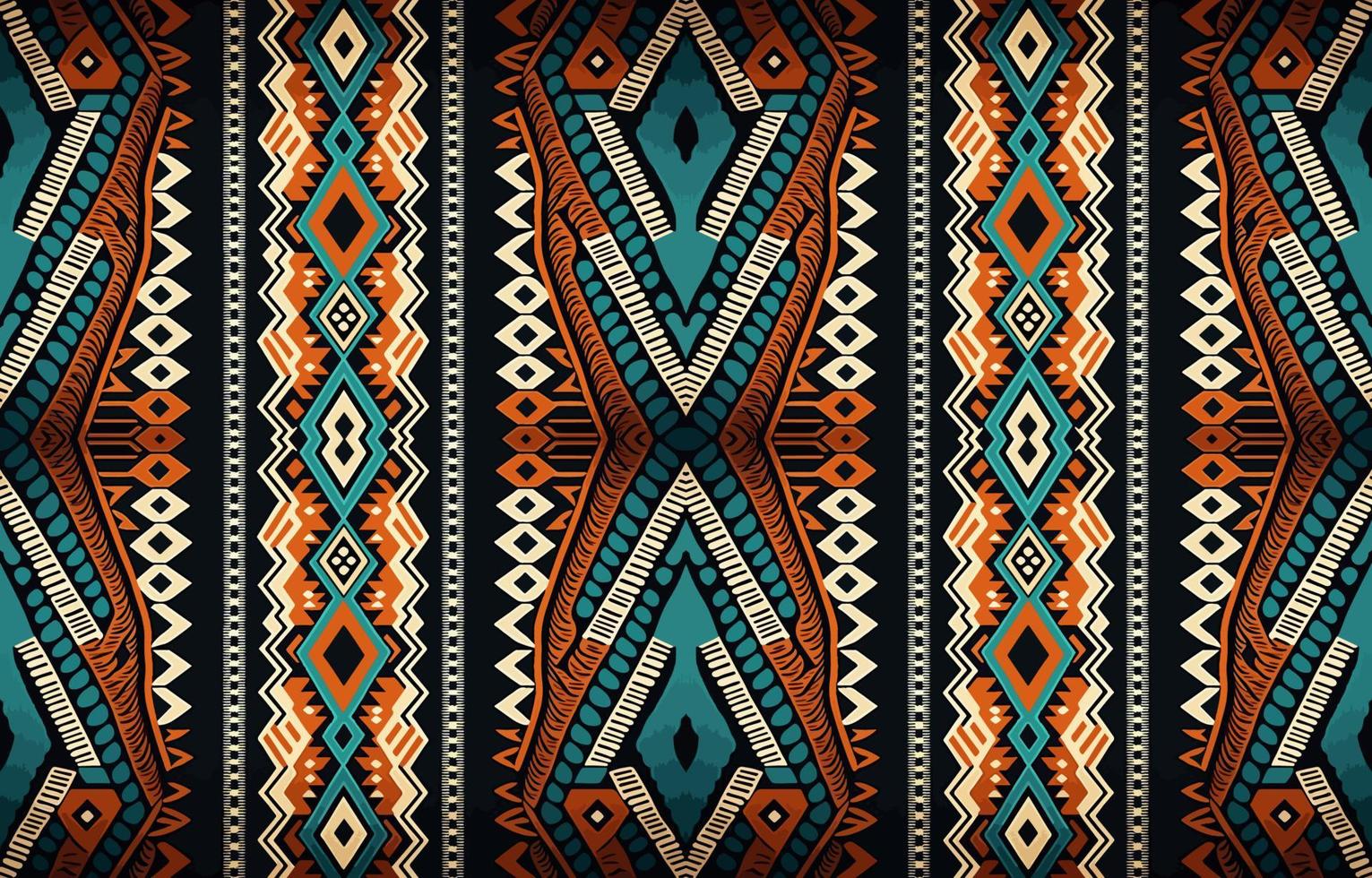 ethnisches nahtloses Stoffmuster. abstrakte traditionelle volkstümliche antike retro-grafische linie. Stoff-Textil-Vektor-Illustration verzierten eleganten Luxus-Stil. Kunstdruck für Kleidung, Hintergrund. vektor