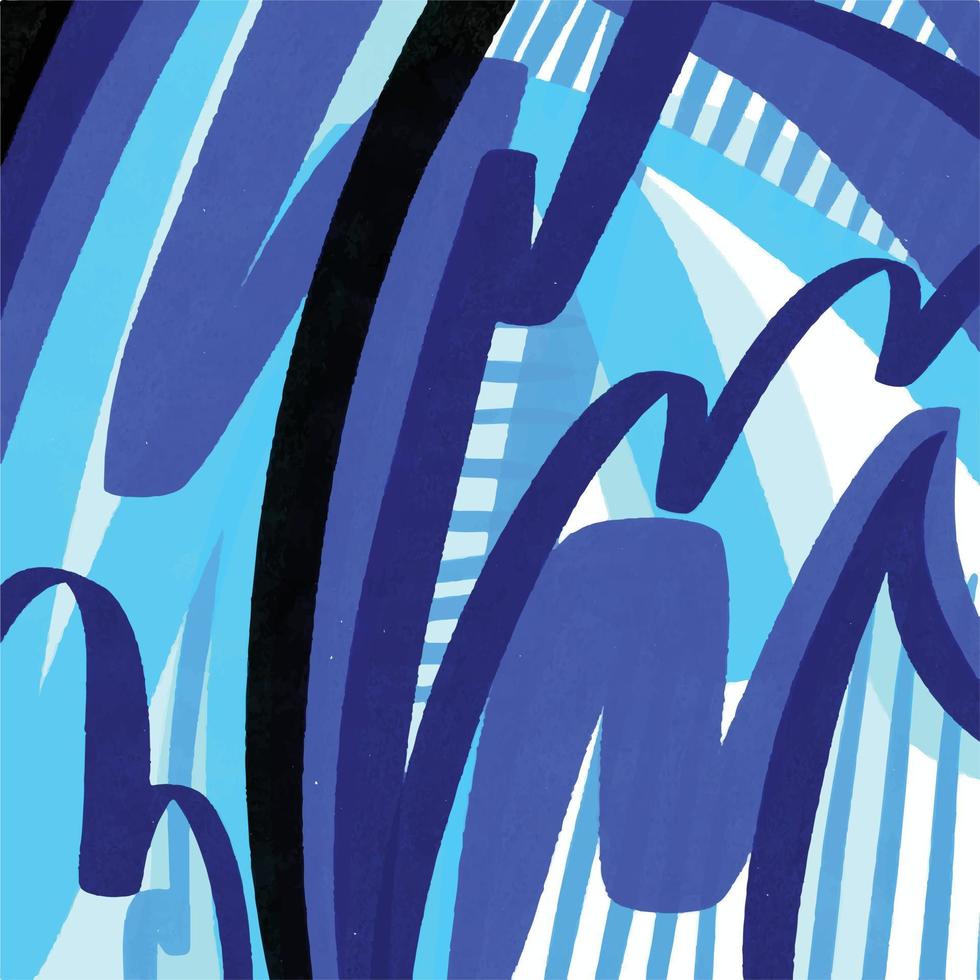 abstrakt blå digital borsta stroke texturerad vektor bakgrund isolerat på fyrkant tapet mall. Häftigt och lugnande enkel begrepp bakgrund för social media posta, papper och textil- skriva ut, affisch.