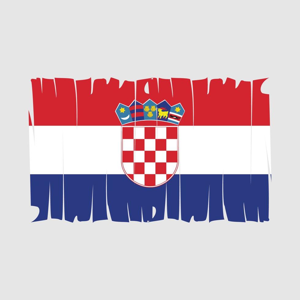 kroatien flagge vektor