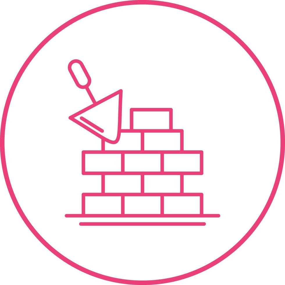 Brickwall-Vektorsymbol vektor