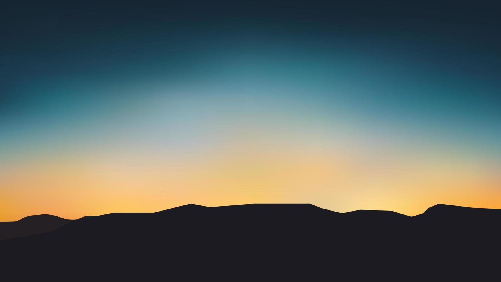 abstrakt Berg Silhouette Landschaft Vektor Illustration Hintergrund