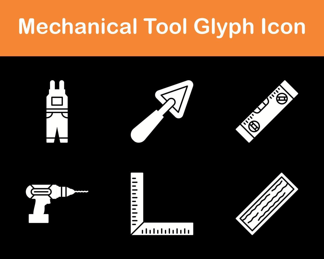 mekanisk verktyg vektor ikon uppsättning
