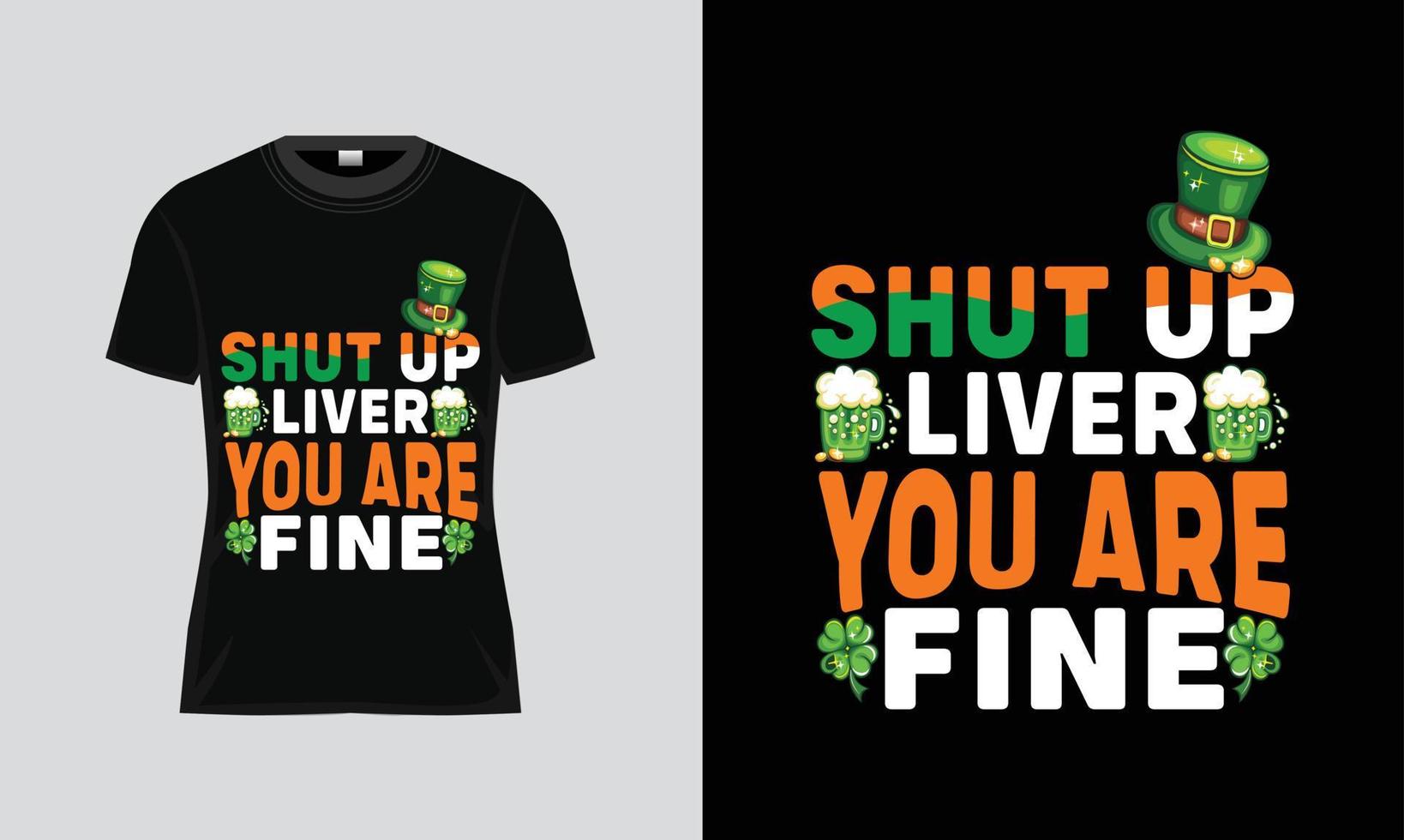 Lycklig st. Patricks dag Stäng upp lever du nare bra vektore typografi t skjorta designhandskriven text Citat för vykort, banderoller, inbjudan, affischer, vektor