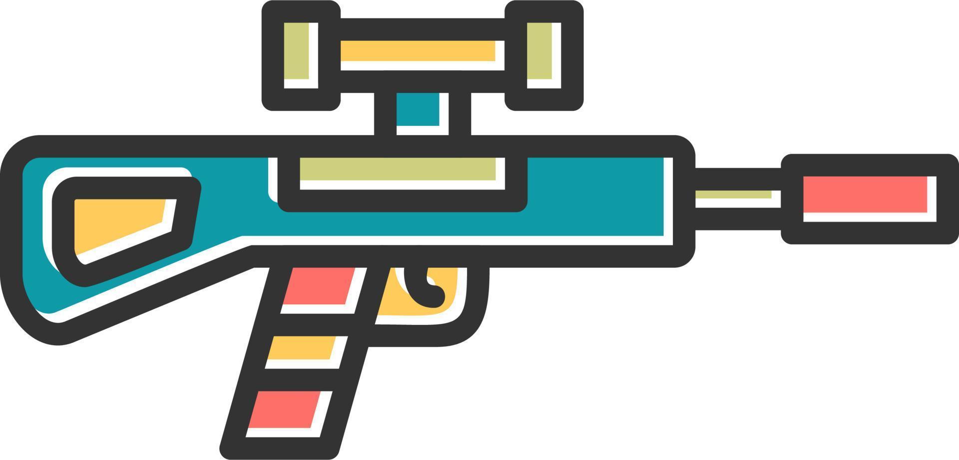 Scharfschützengewehr-Vektorsymbol vektor