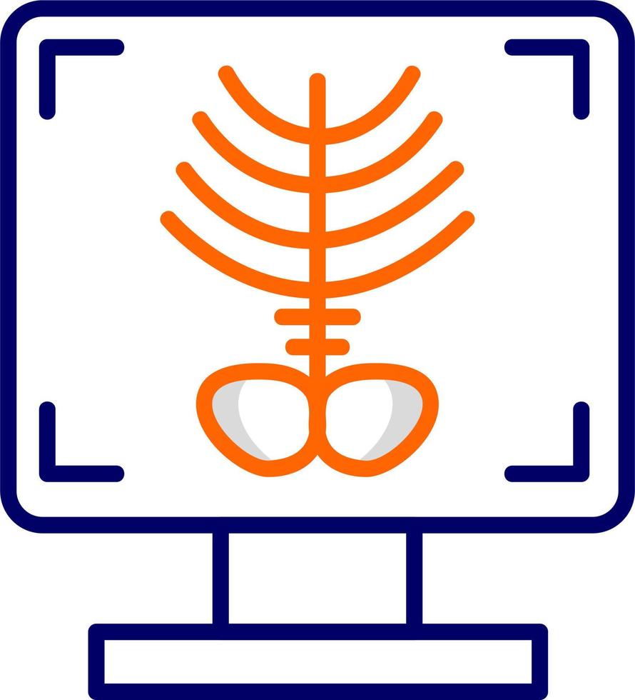 Röntgen Knochen Vektor Symbol