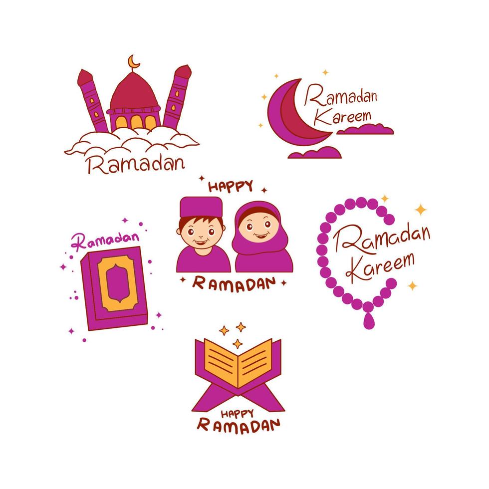 glücklich Ramadhan Mubarak vektor