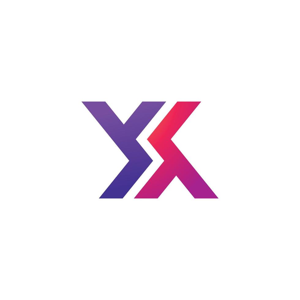 x-Logo-Design und Vorlage. vektor