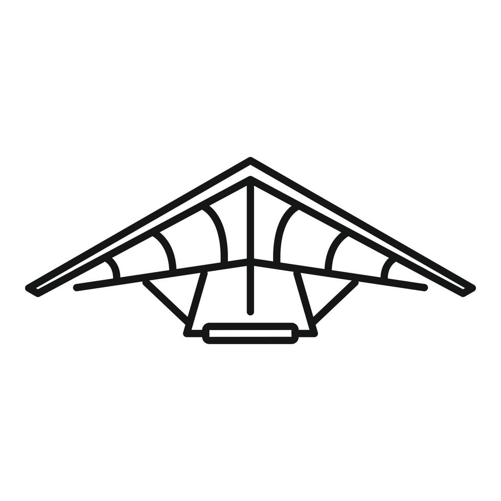 Segelflugzeug Aerodynamik Symbol Gliederung Vektor. Abs Luft vektor