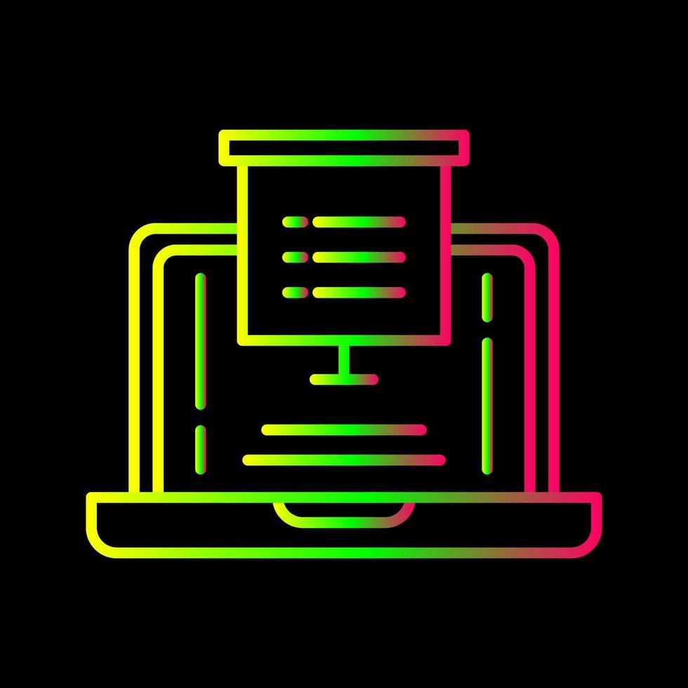 Präsentationsvektorikone vektor
