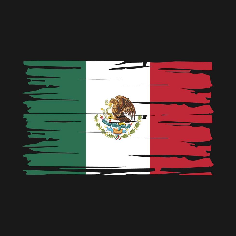 mexico flaggborste vektor