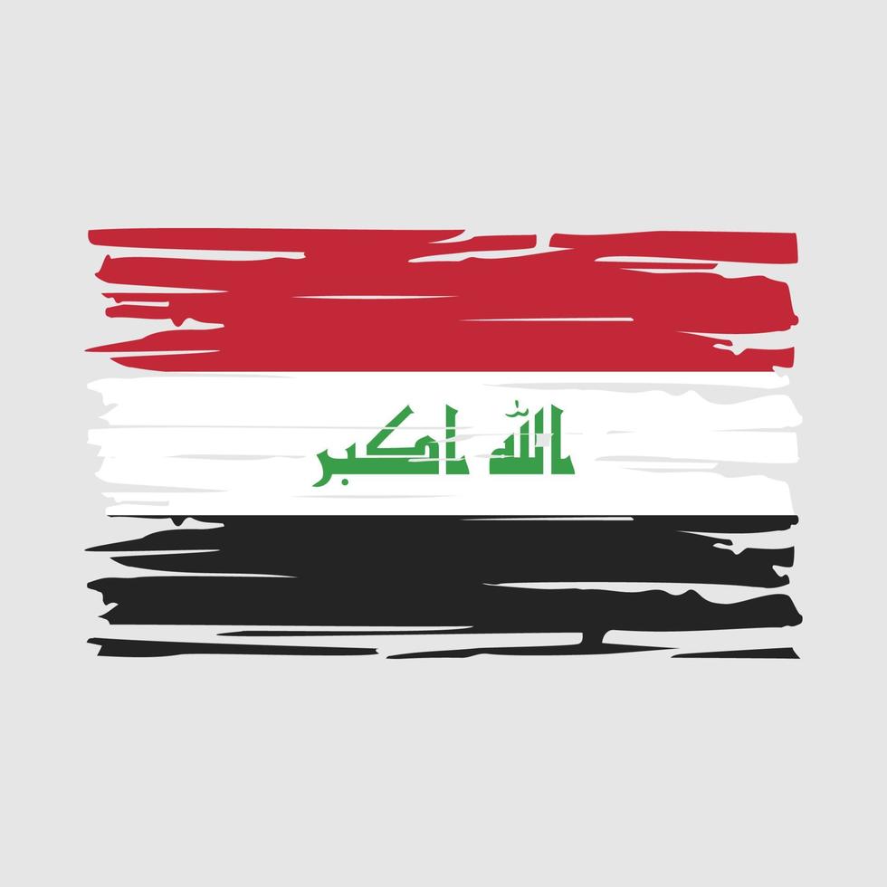 irak flagge bürste vektor