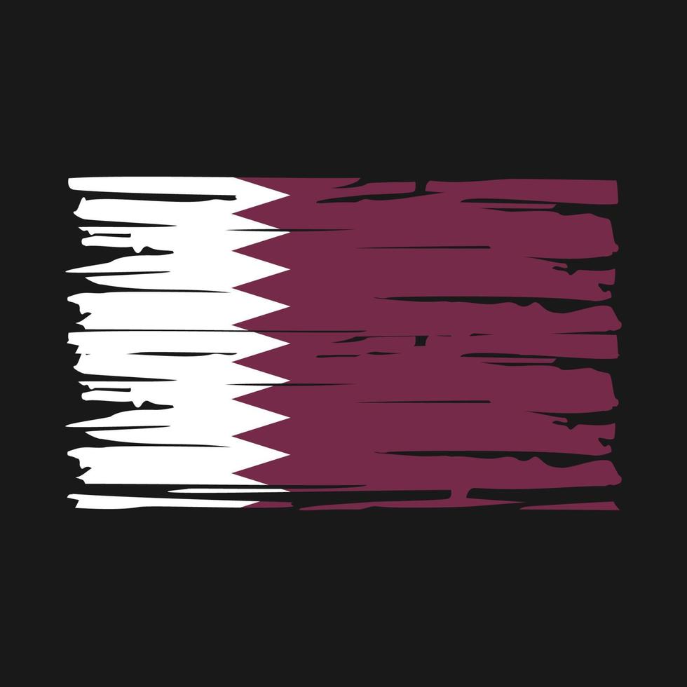 qatar flaggborste vektor