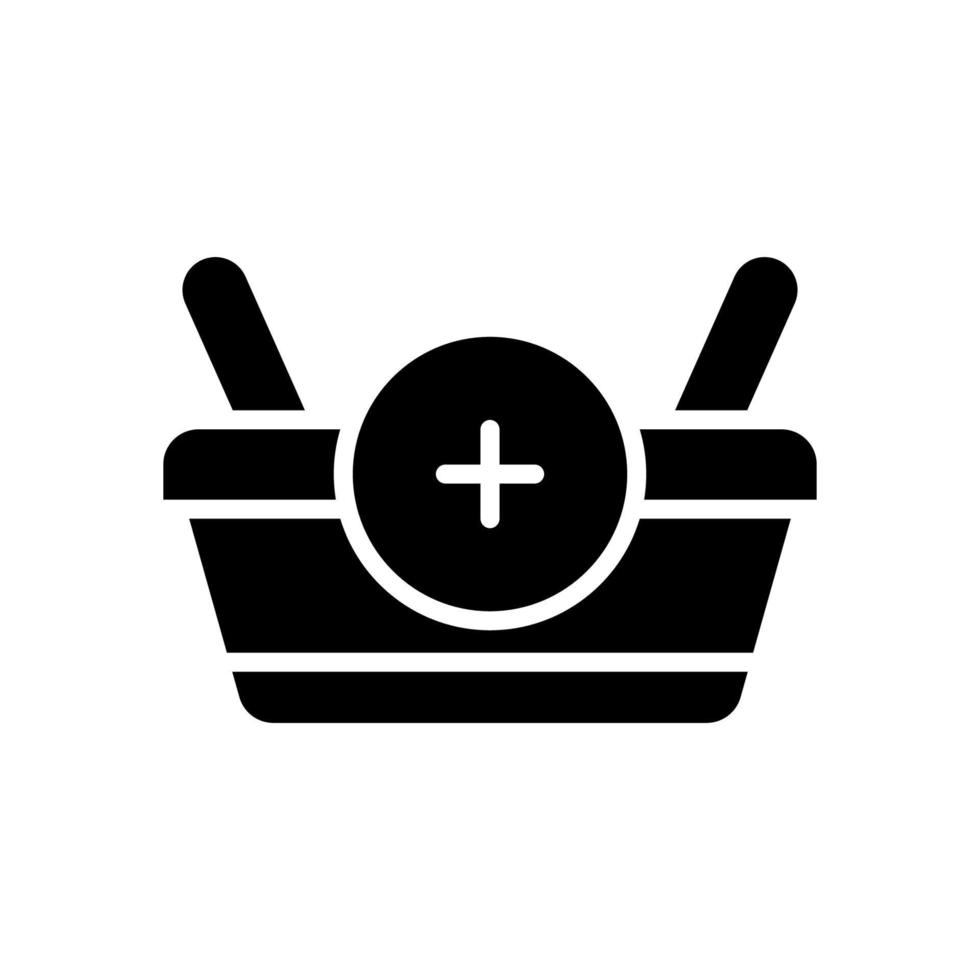 Einkaufen Korb Symbol zum Ihre Webseite Design, Logo, Anwendung, ui. vektor