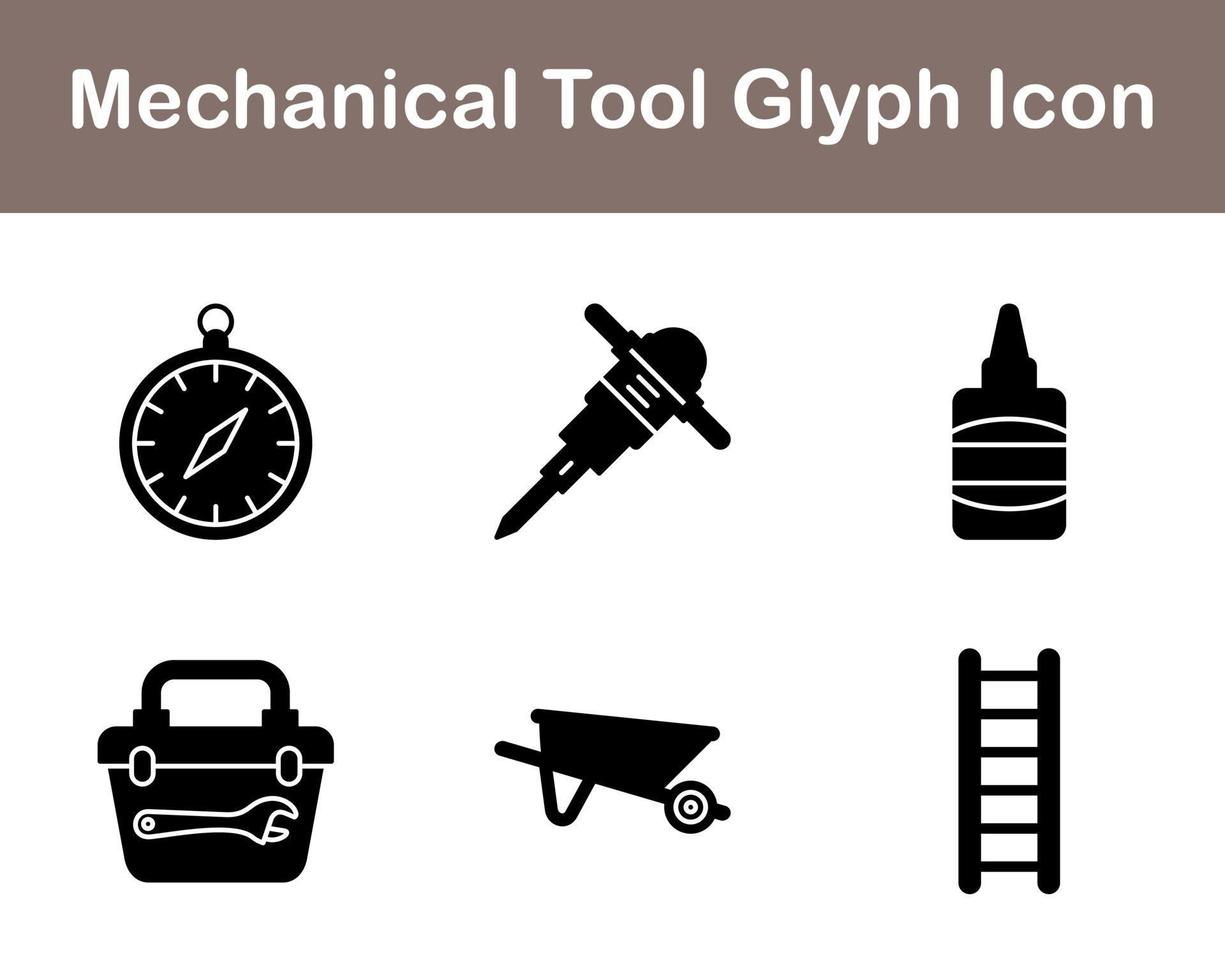 mechanisch Werkzeug Vektor Symbol einstellen