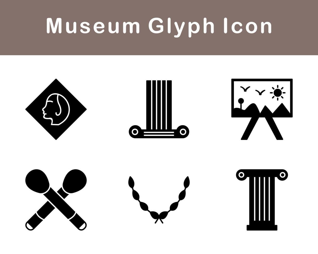 Museum Vektor Symbol einstellen