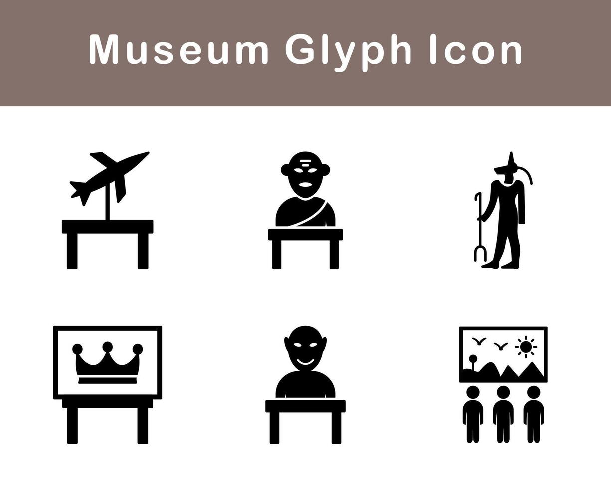 Museum Vektor Symbol einstellen