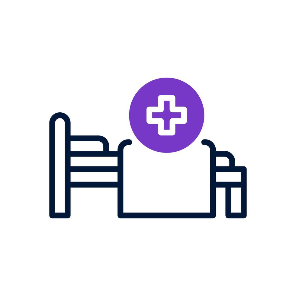 Krankenhaus Bett Symbol zum Ihre Webseite Design, Logo, Anwendung, ui. vektor