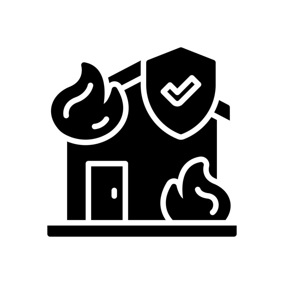 Haus Feuer Symbol zum Ihre Webseite, Handy, Mobiltelefon, Präsentation, und Logo Design. vektor