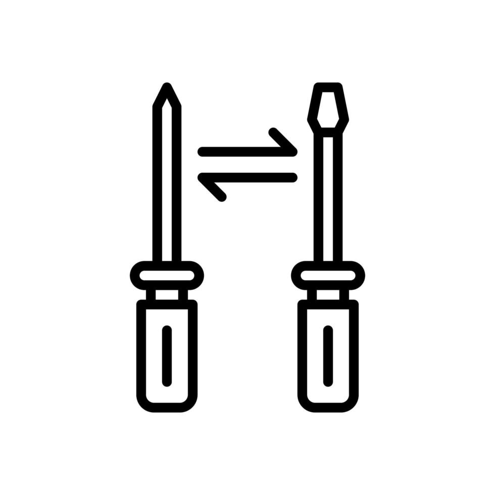 Schraubendreher Symbol zum Ihre Webseite Design, Logo, Anwendung, ui. vektor