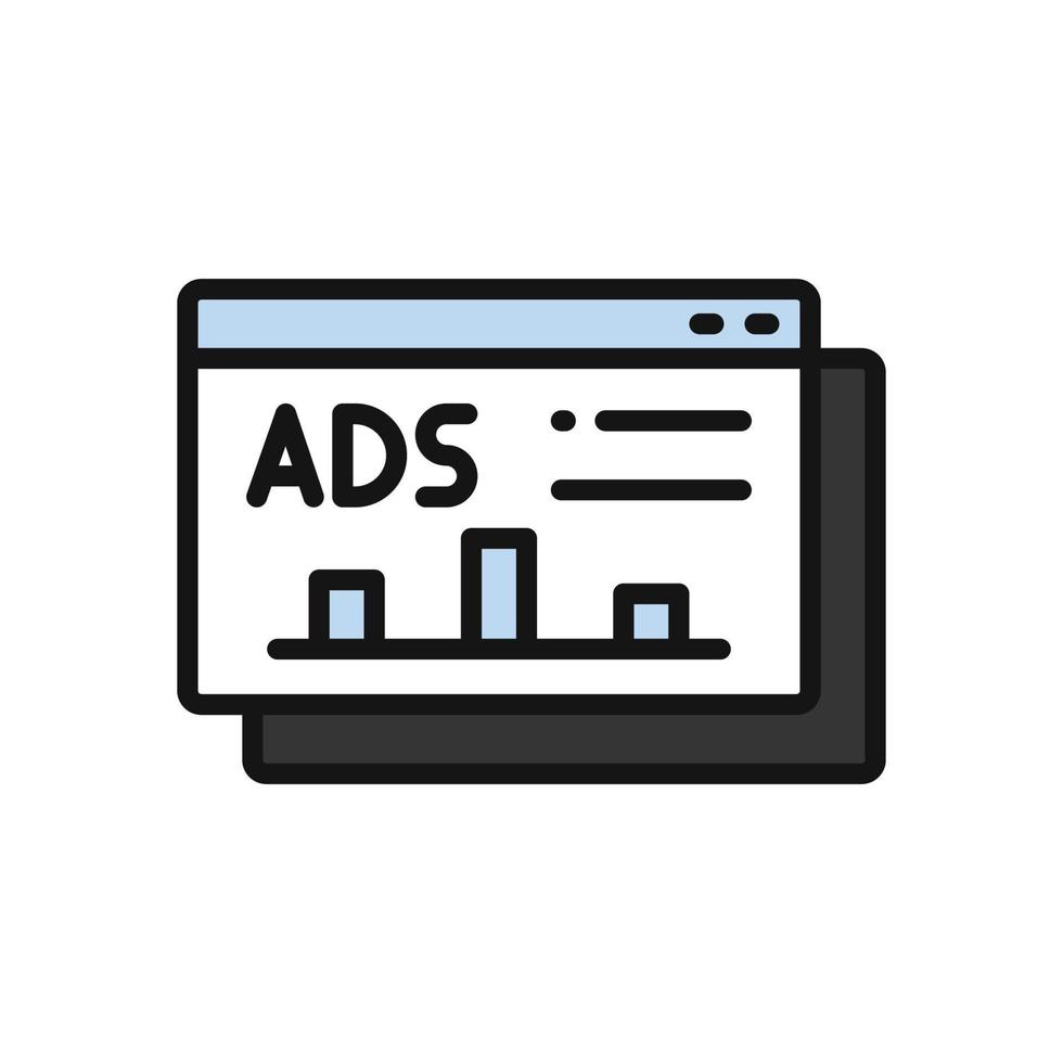 annons ikon för din hemsida design, logotyp, app, ui. vektor