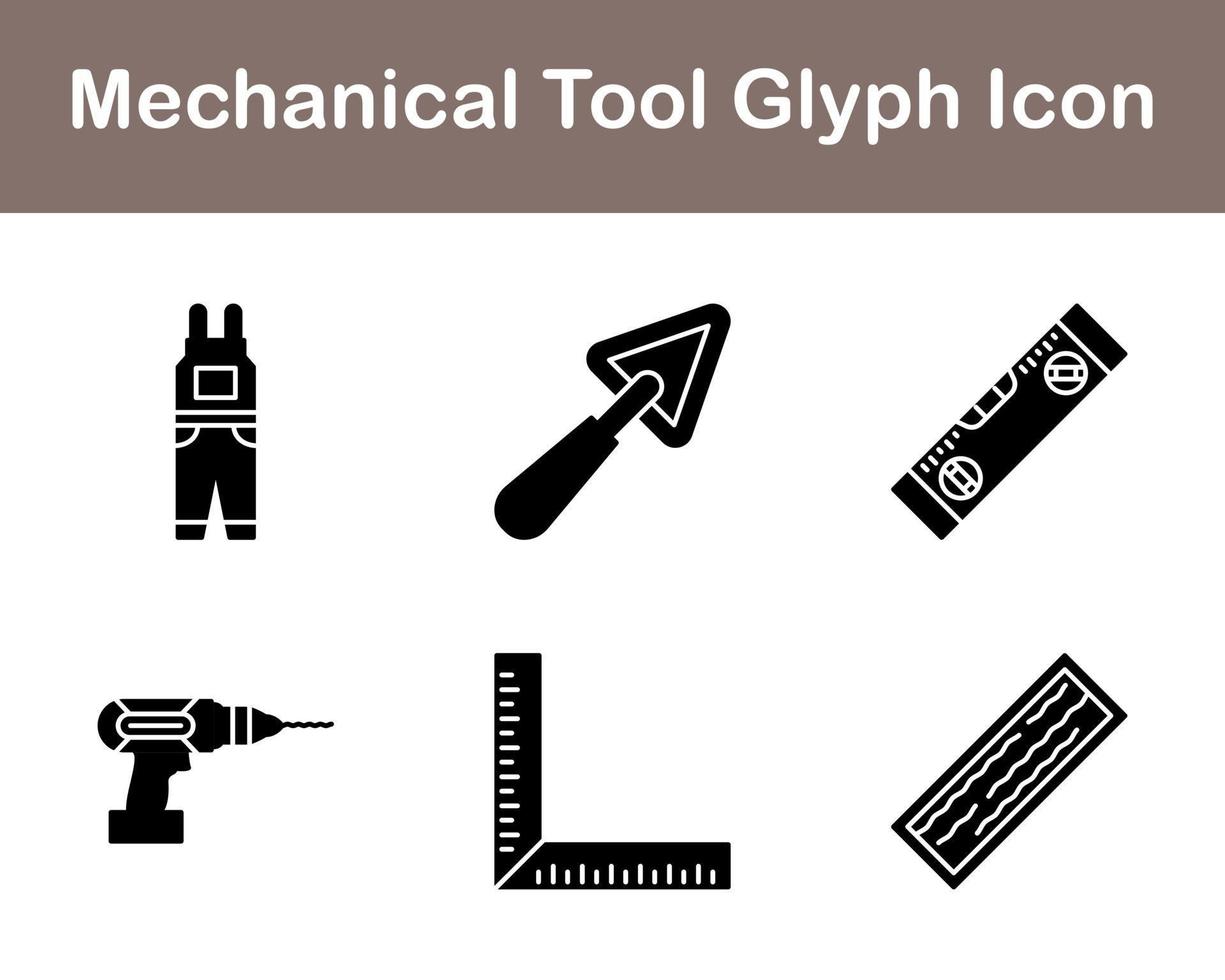 mechanisch Werkzeug Vektor Symbol einstellen