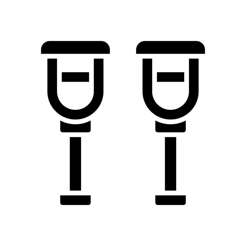Krücke Symbol zum Ihre Webseite Design, Logo, Anwendung, ui. vektor