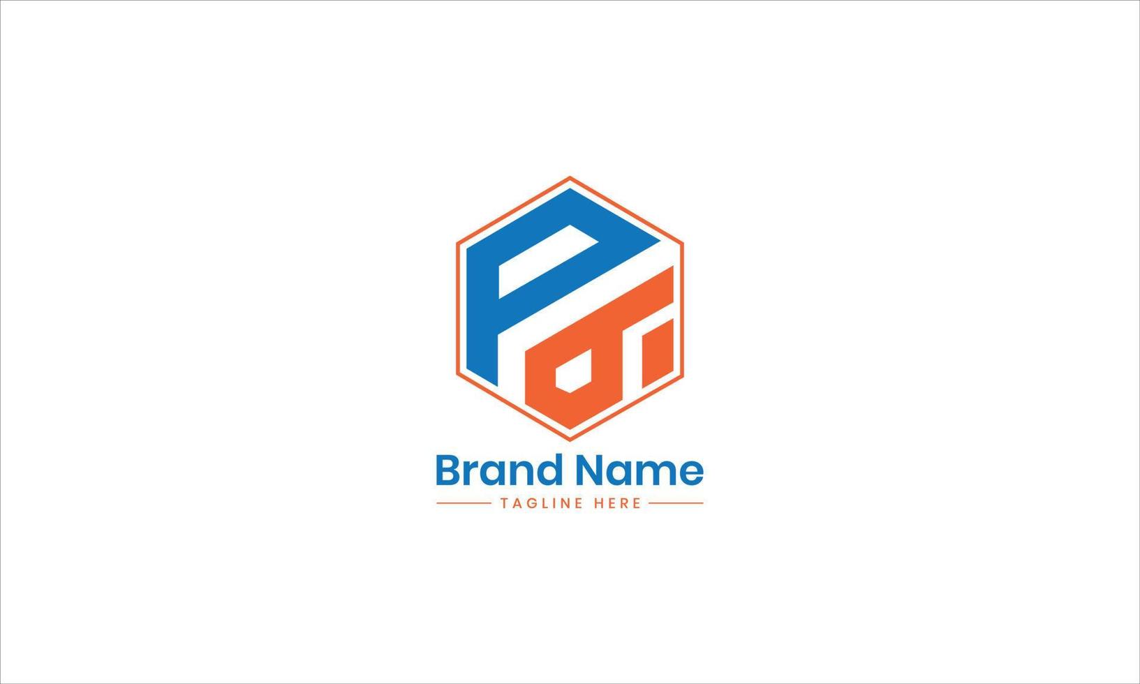 pb Logo. Blau und Orange pb Brief. pb Brief Logo Design. Initiale Brief pb verknüpft Polygon gestalten Monogramm Logo. Profi Vektor