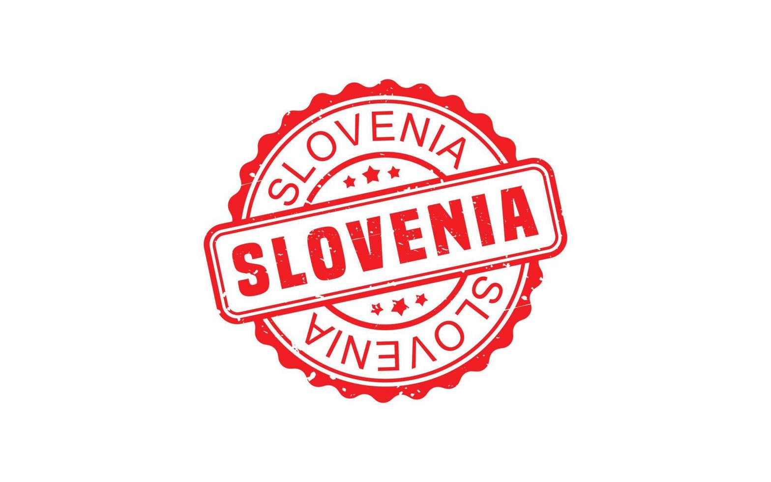 slovenien stämpel sudd med grunge stil på vit bakgrund vektor