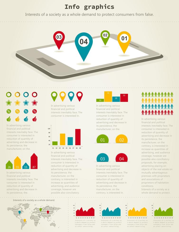 info de schema kommunikation. en vektor illustration