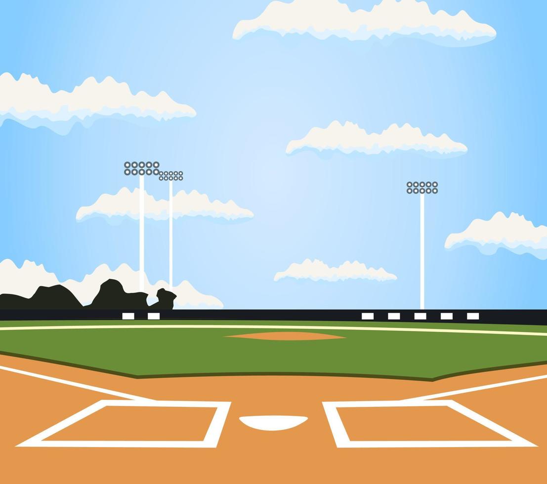 Feld zum Baseball. ein Vektor Illustration