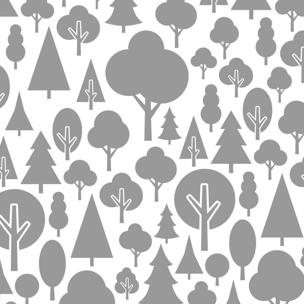 en uppsättning av träd. vektor illustration