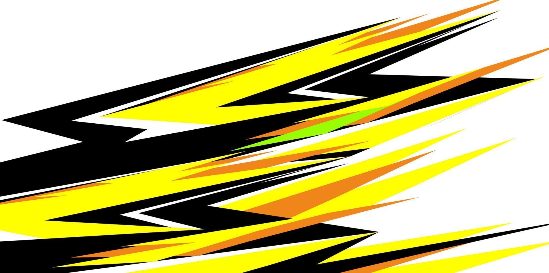 tävlings Ränder gul abstrakt dekaler bakgrund vektor