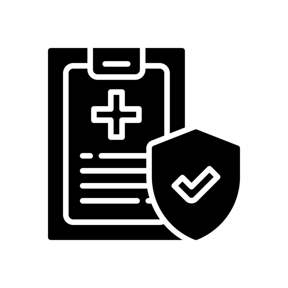 Gesundheit Versicherung Symbol zum Ihre Webseite, Handy, Mobiltelefon, Präsentation, und Logo Design. vektor