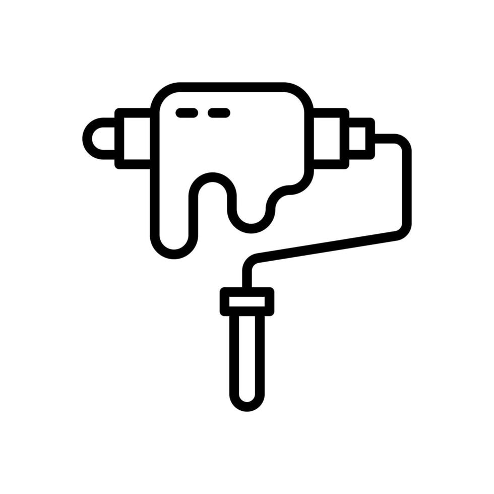 Farbroller-Symbol für Ihre Website, Ihr Handy, Ihre Präsentation und Ihr Logo-Design. vektor