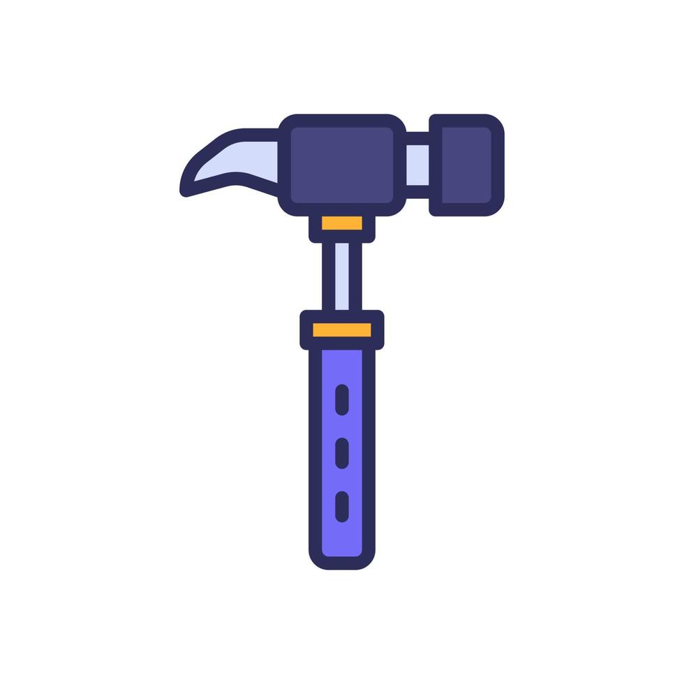 Hammer-Symbol für Ihre Website, Ihr Handy, Ihre Präsentation und Ihr Logo-Design. vektor