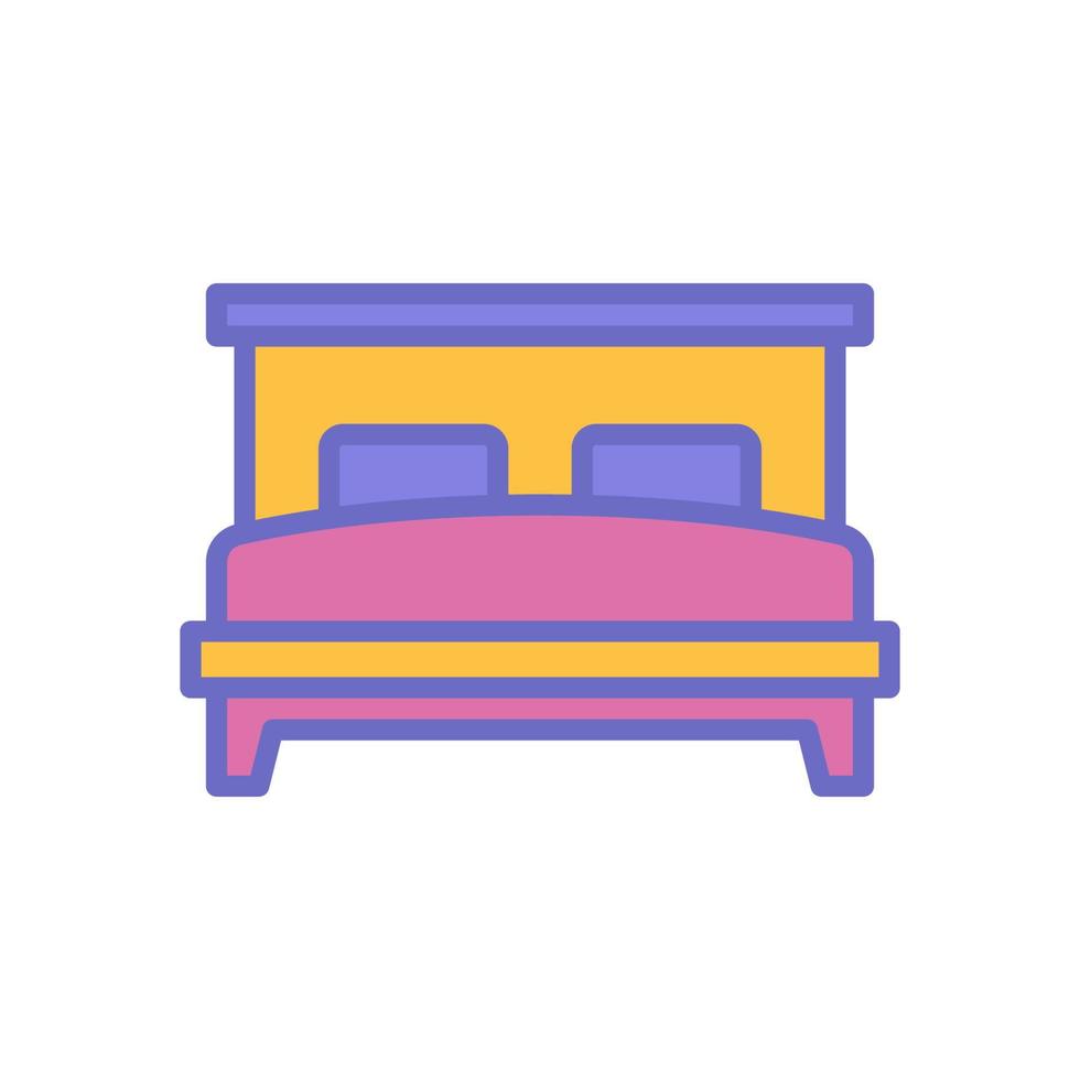 dubbel- säng ikon för din hemsida design, logotyp, app, ui. vektor