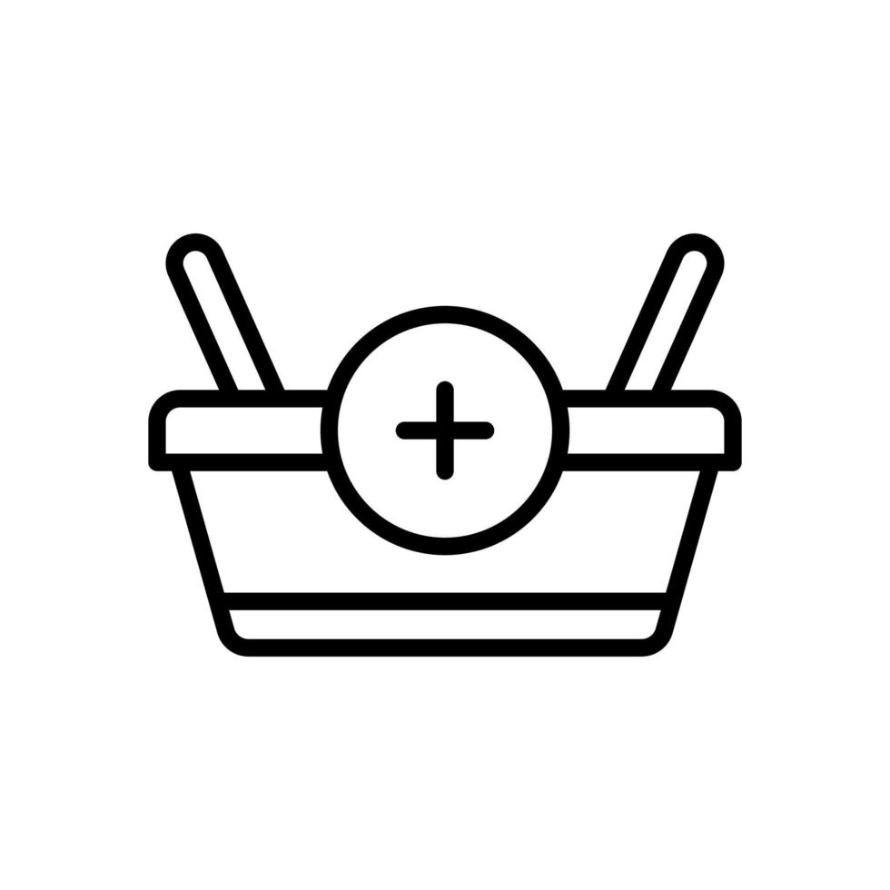 Einkaufen Korb Symbol zum Ihre Webseite Design, Logo, Anwendung, ui. vektor