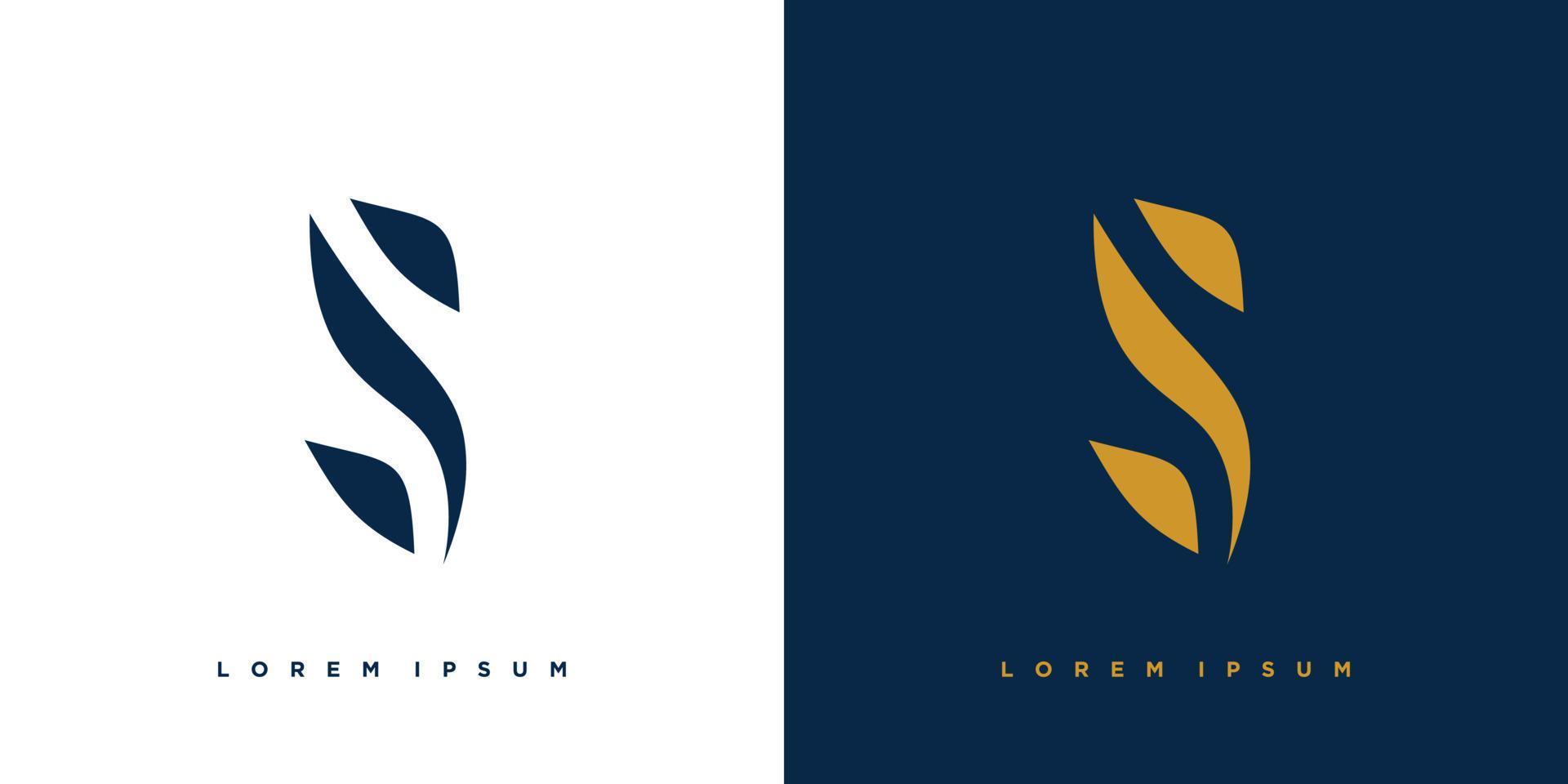 modern och elegant s logotyp design vektor
