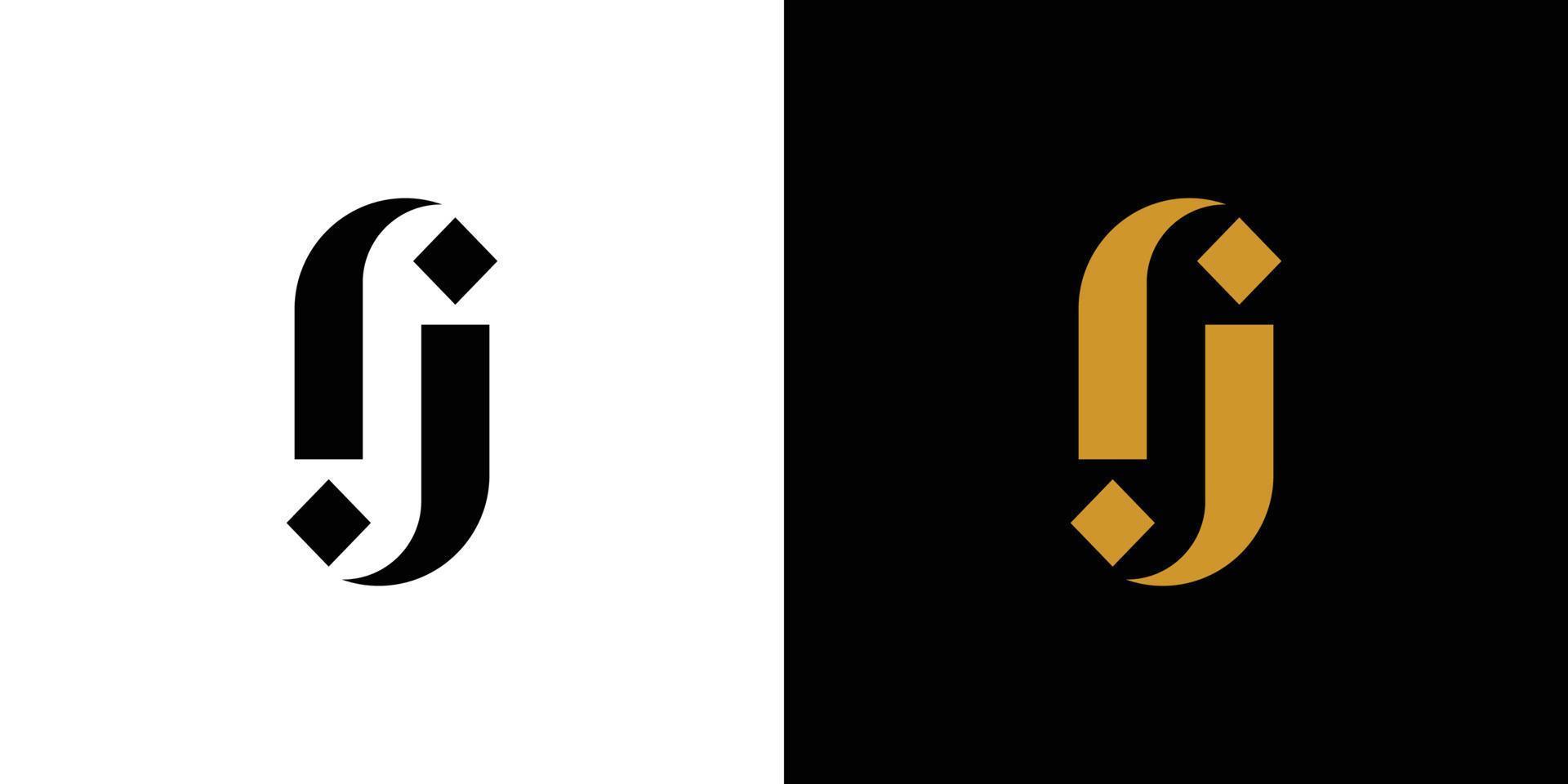 professionell och elegant jj logotyp design vektor