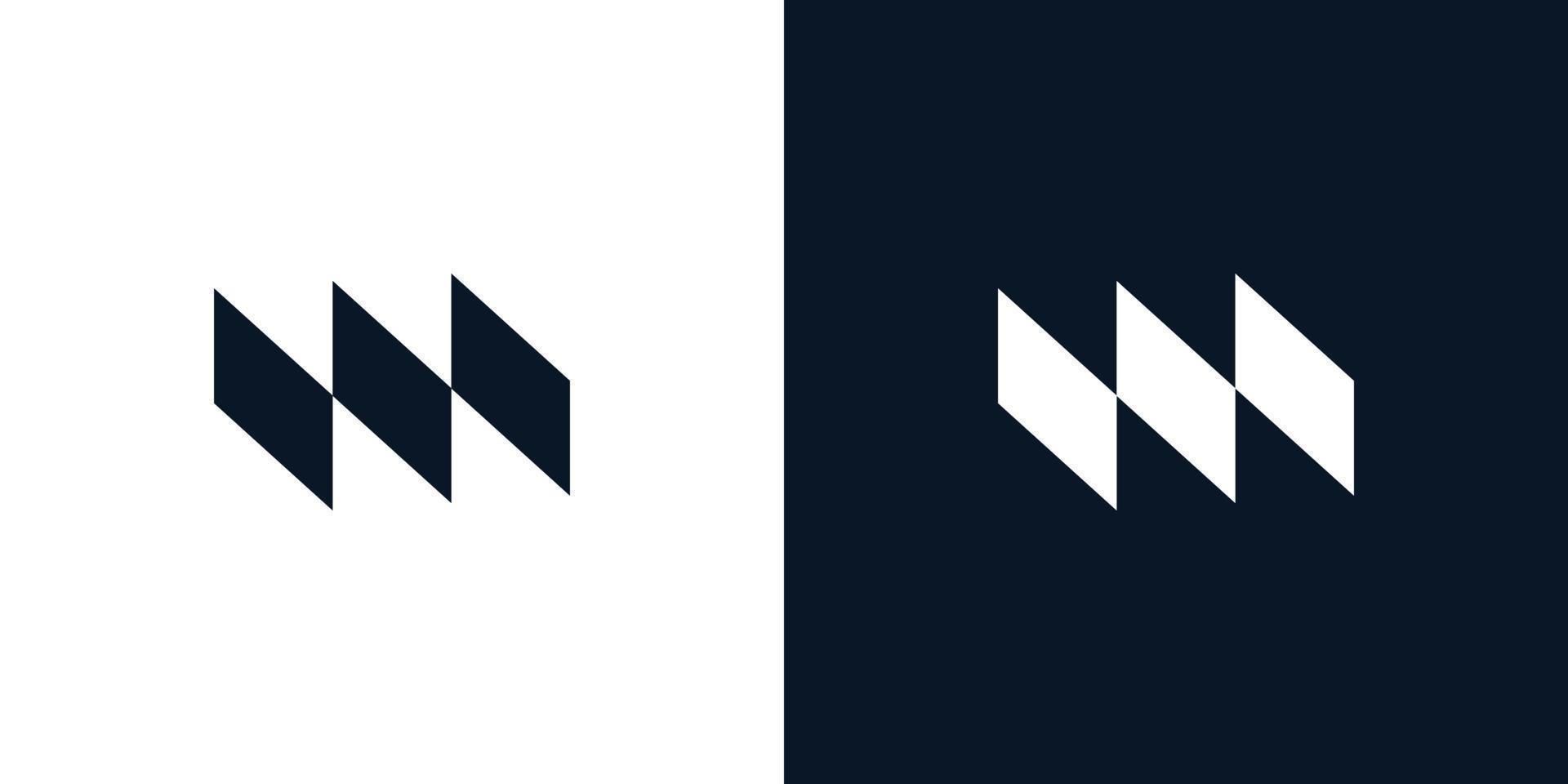 m Logo Design einfach und modern vektor