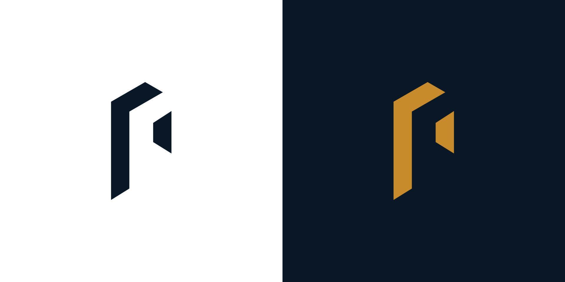 p Logo Design einfach und modern vektor