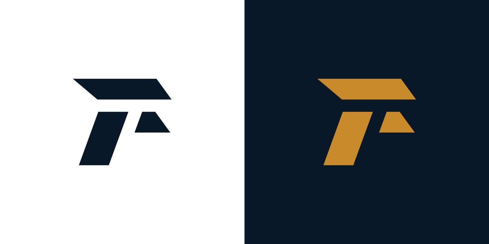 modern und futuristisch f Logo Design vektor
